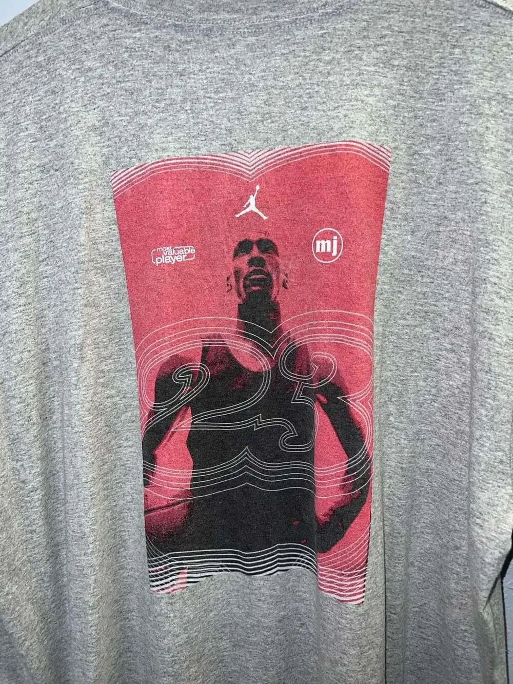 Vintage 90s Nike Michael Jordan Most Valuable Player 98 Shirt XL Grey USA 0651